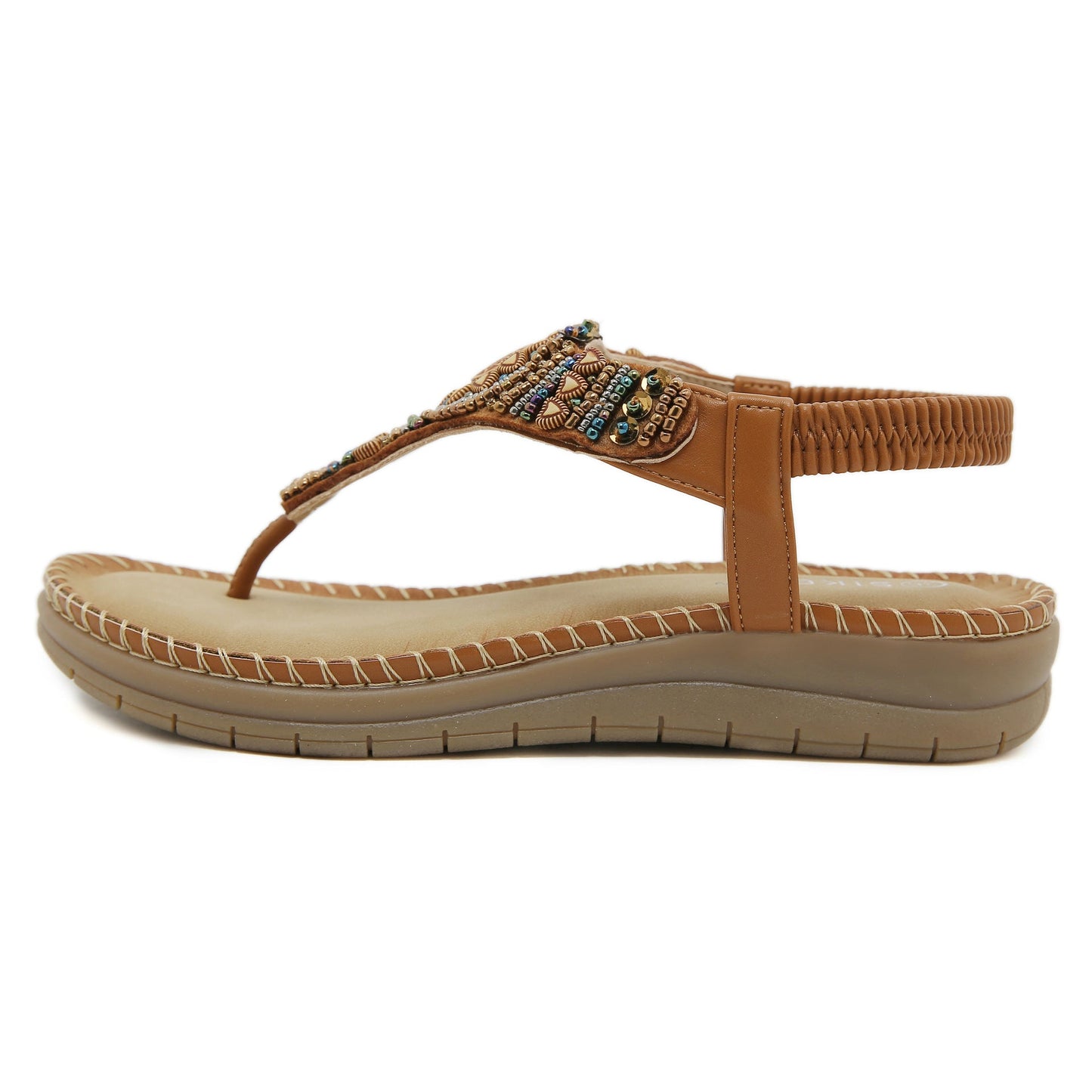 Bohemian-style Comfort Beaded Beach Sandals