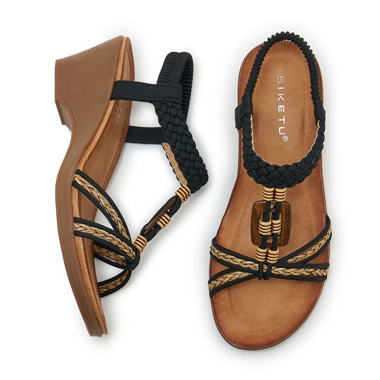Women's Bohemian Wedge Heel Sandals