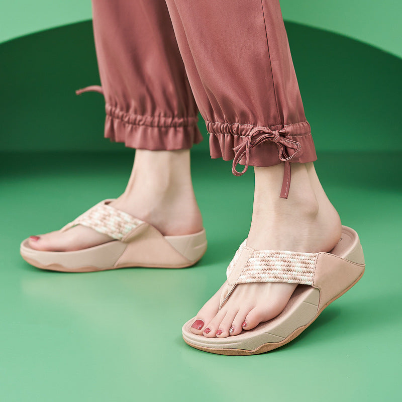 Platform Comfy Summer Slipper Flip Flop Backless Sandals