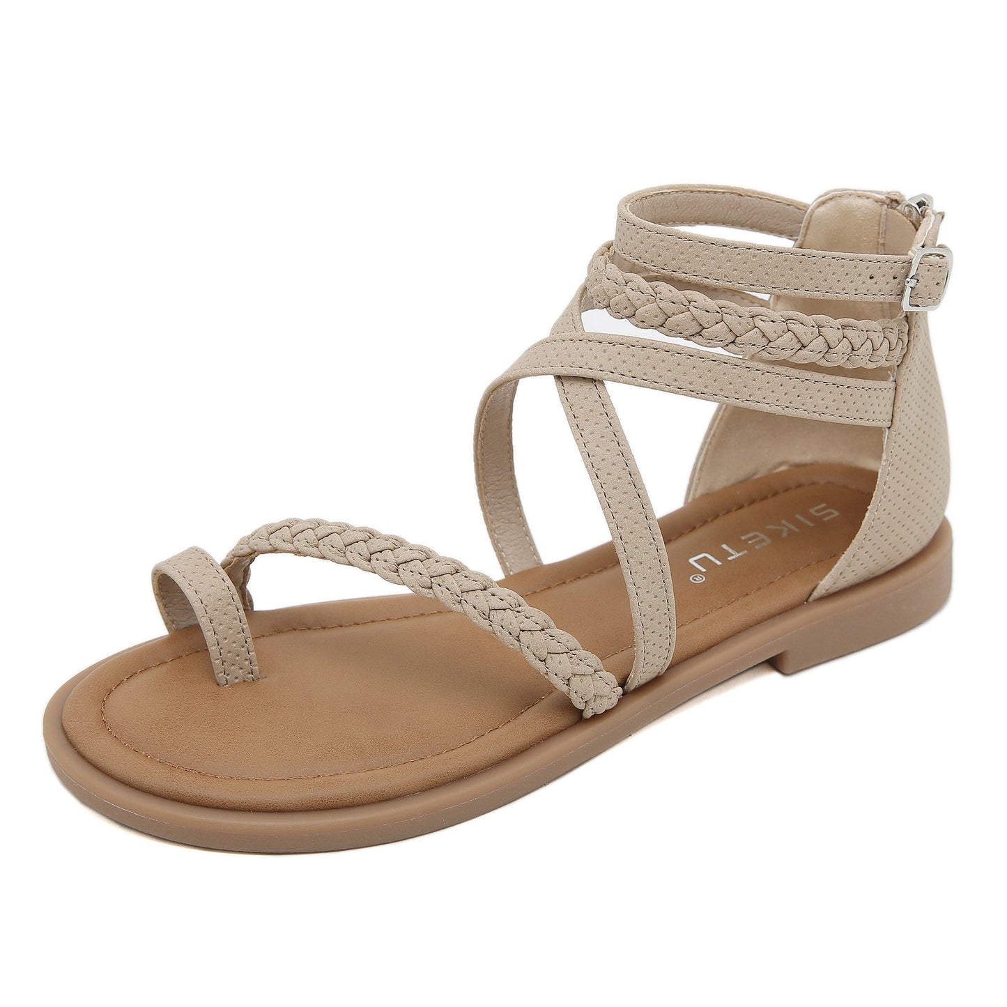 Strappy Flip Flops Closed Heel Gladiator Sandals