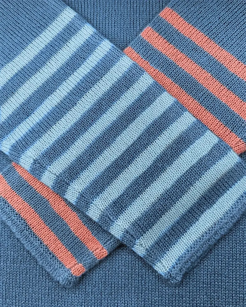 Casual Color Block Striped Sweater
