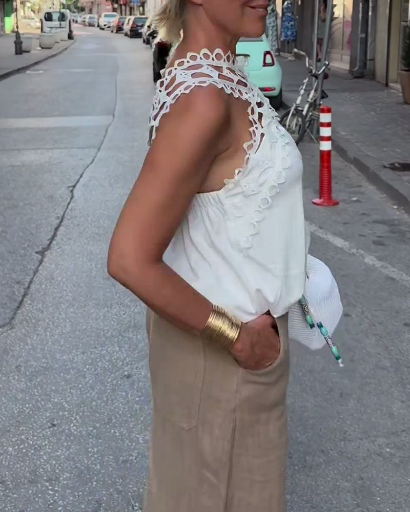 Casual Fashion Sleeveless Blouse
