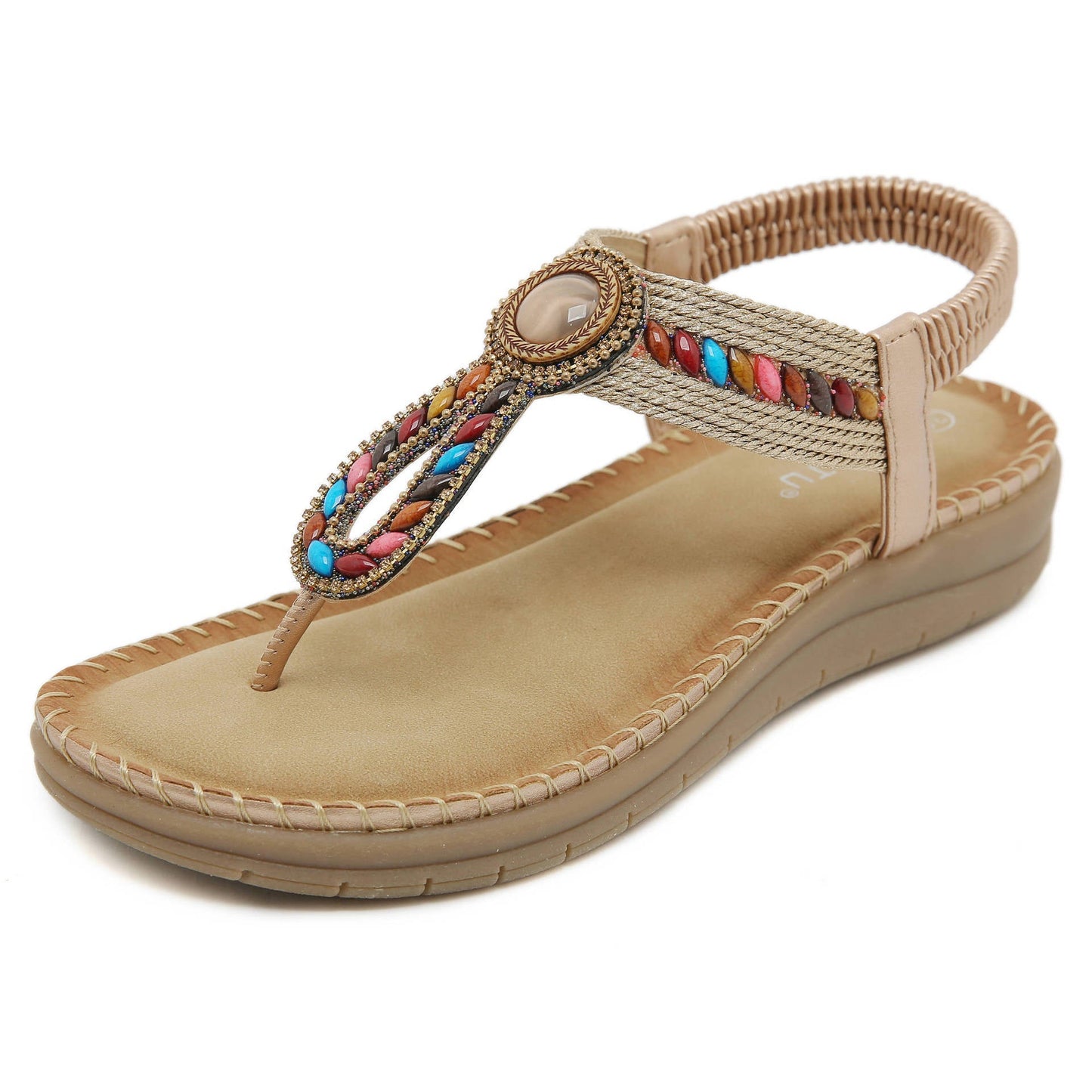 Bohemian Crystal Flip Flop Sandals