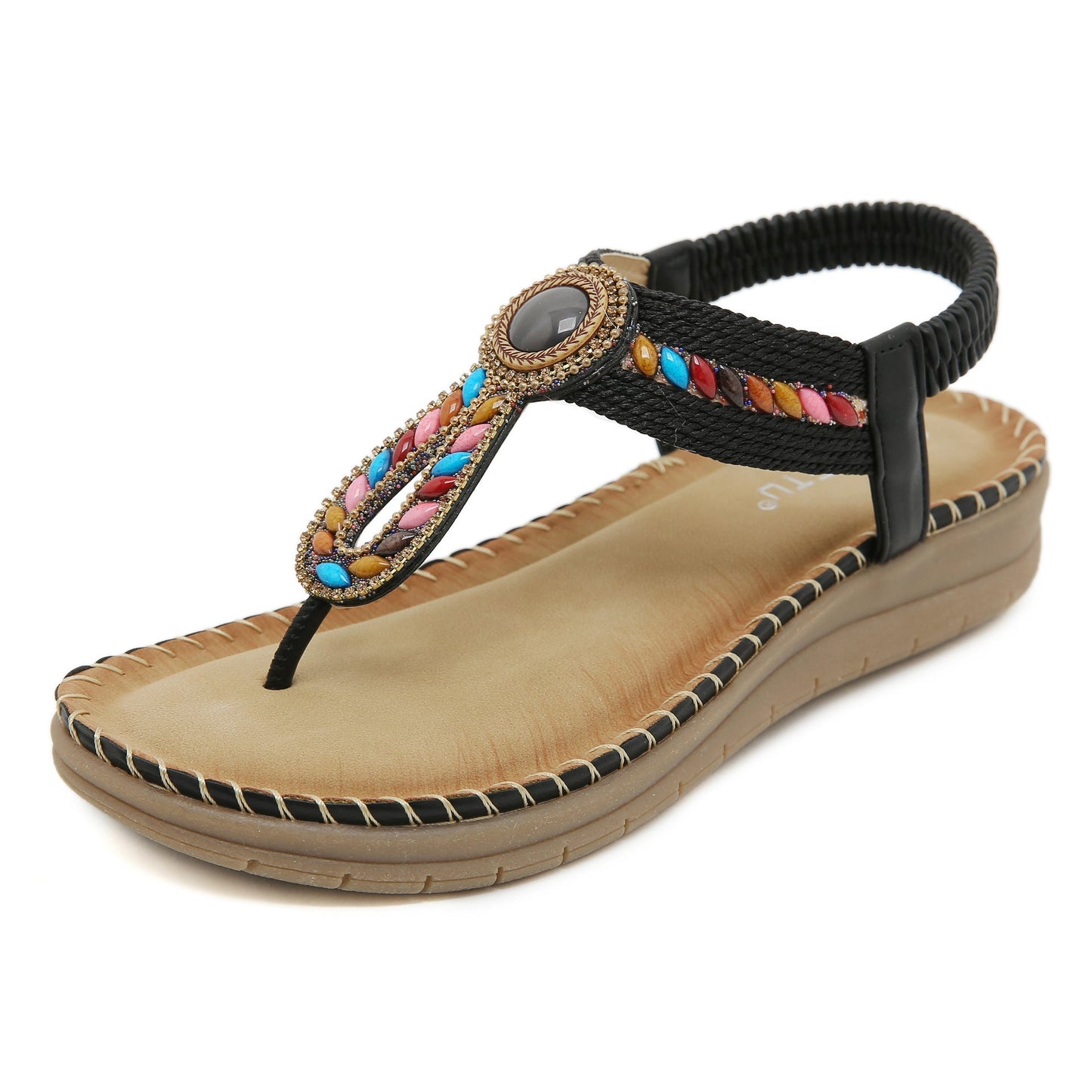 Bohemian Crystal Flip Flop Sandals