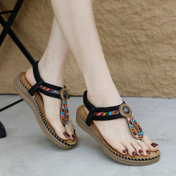 Bohemian Crystal Flip Flop Sandals