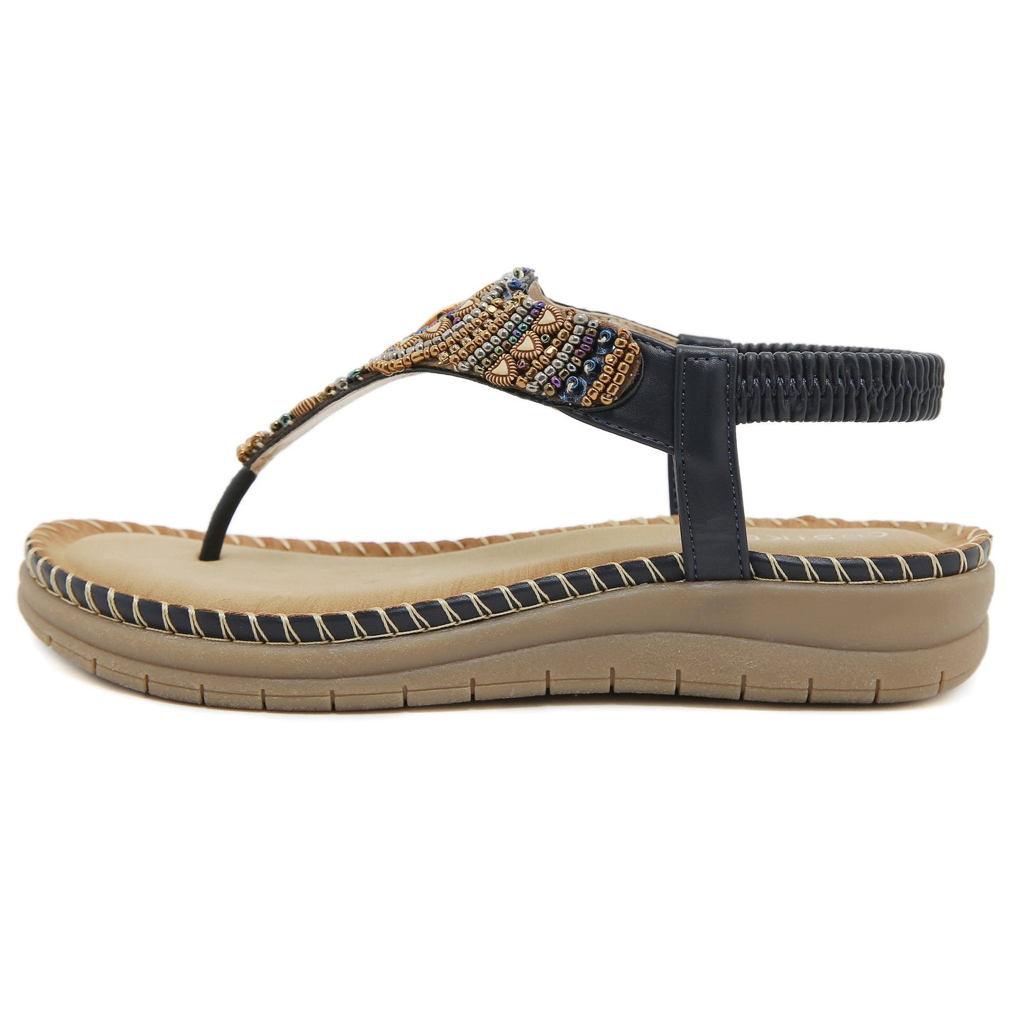 Bohemian-style Comfort Beaded Beach Sandals