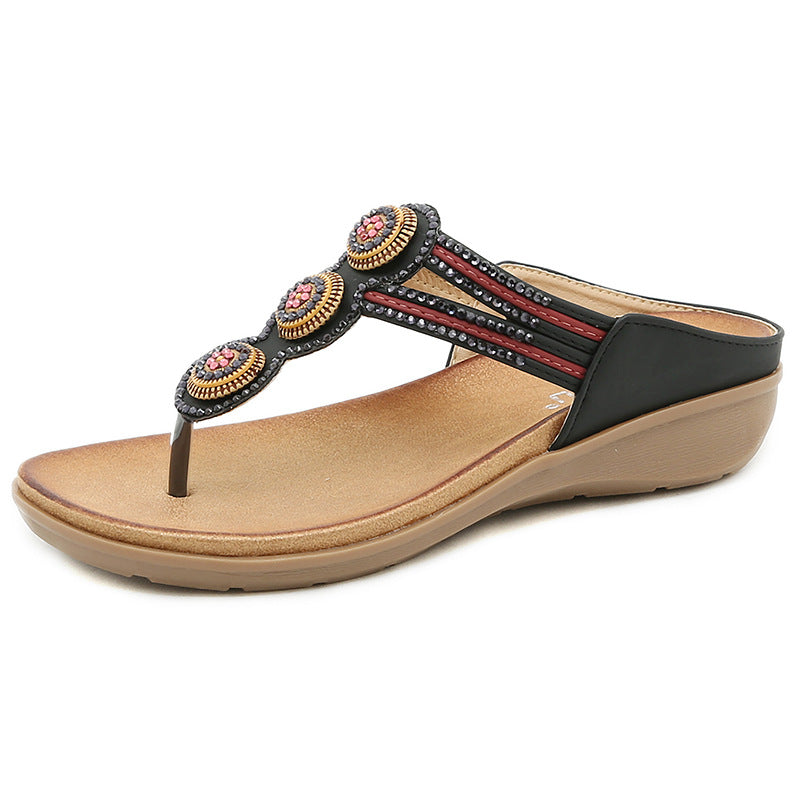 Boho Vintage Beaded Comfortable Vacation Seaside Beach Shoes