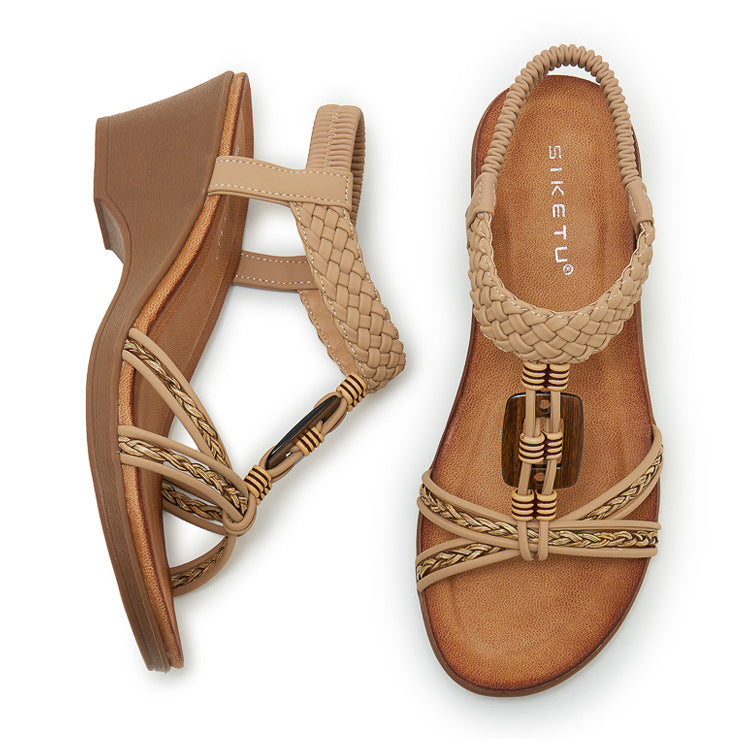 Women's Bohemian Wedge Heel Sandals