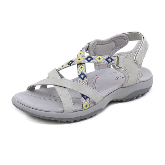 Criss Cross Straps Walking Sandals For Women