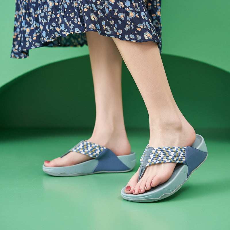Platform Comfy Summer Slipper Flip Flop Backless Sandals