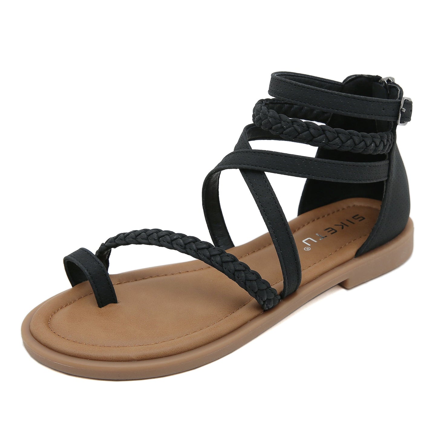 Strappy Flip Flops Closed Heel Gladiator Sandals
