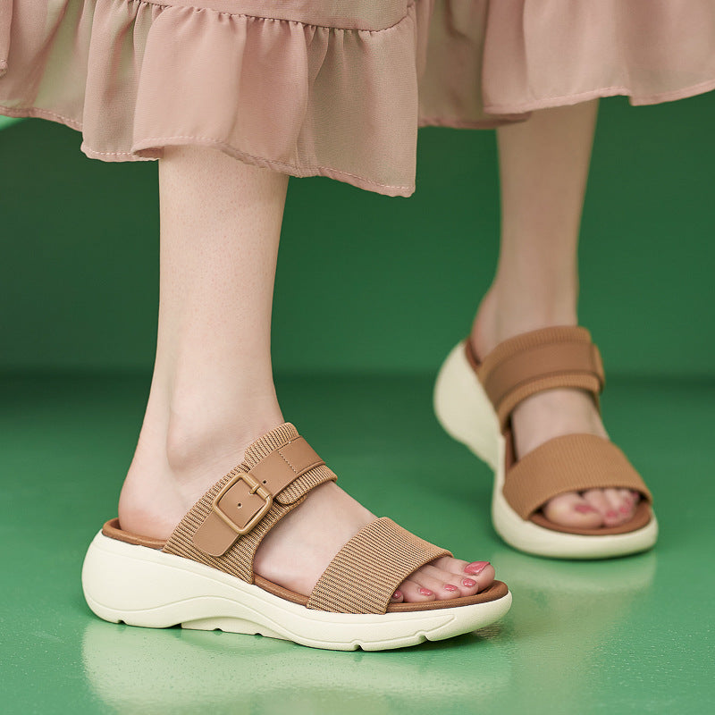Two Bands Comfortable Sandals For Women