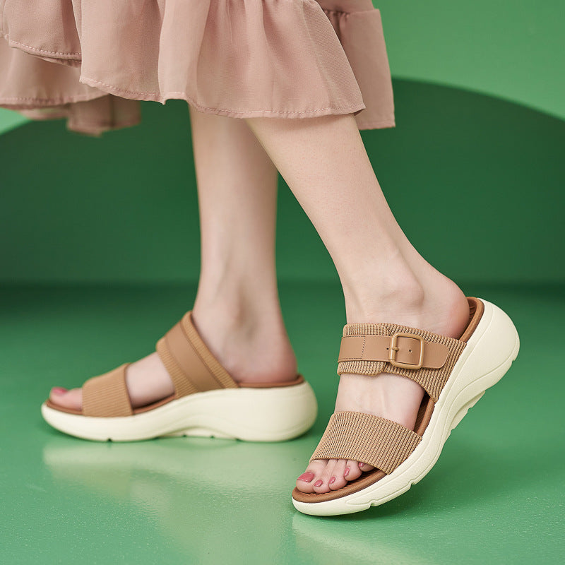 Two Bands Comfortable Sandals For Women