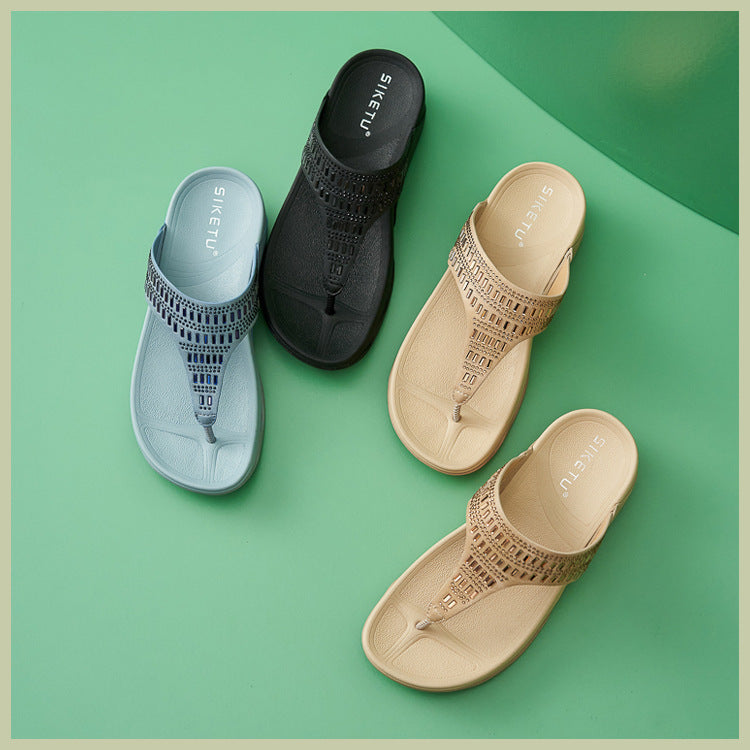 Women's Comfy Walking Flip Flop Sandals